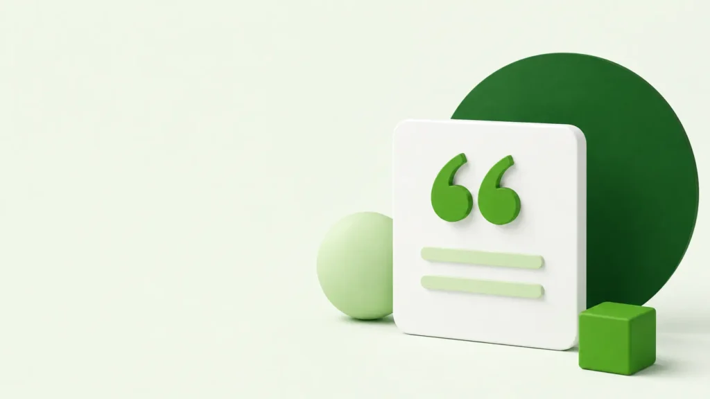 AI search citation illustration showing a structured content card for blog post optimization.
